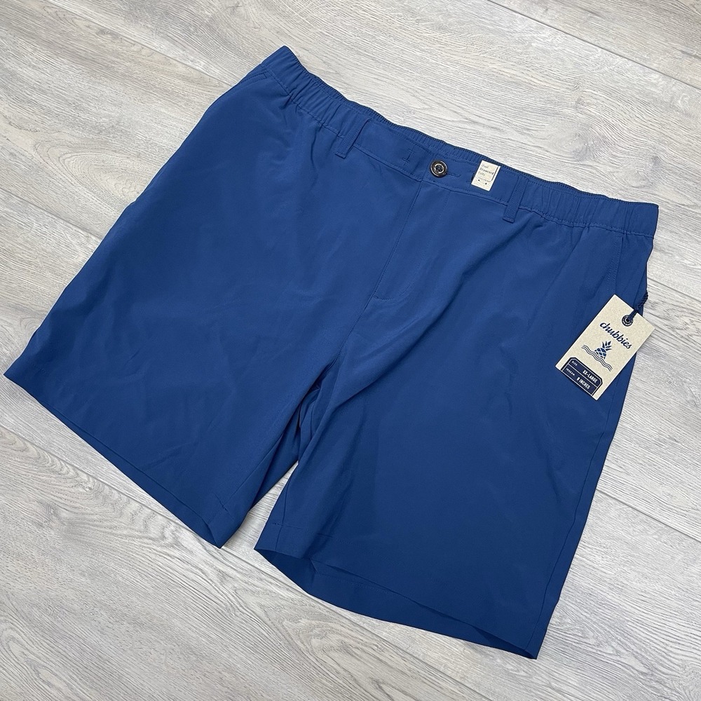 Chubbies Everywhere Navy Blue Shorts Men Sz XXL 8" Inseam Prep Casual